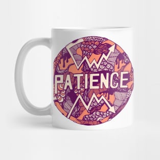 Peach Circle of Patience Mug